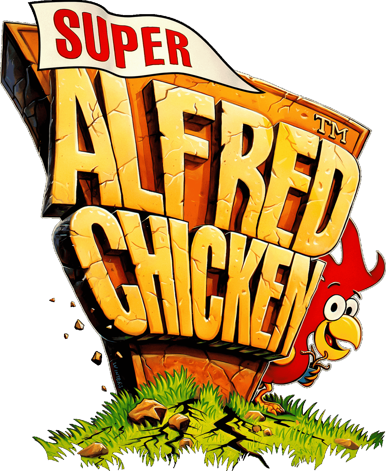 Super Alfred Chicken logo for Super Nintendo